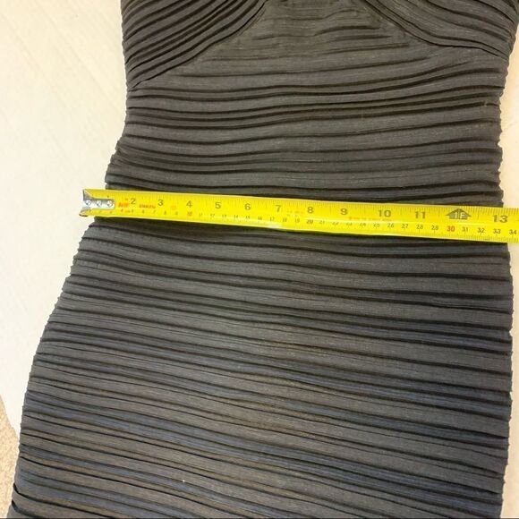 Femme Black Beaded Embellished neckline dress Sz 6 - Picture 7 of 10